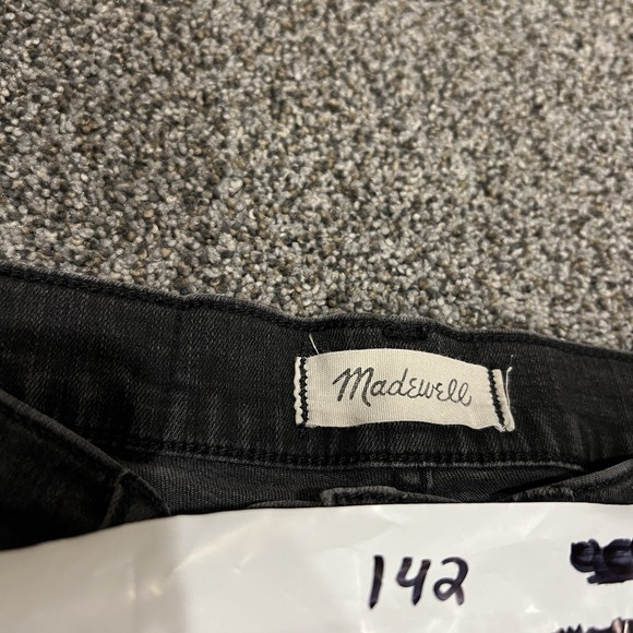 Madewell Jeans Womens 26 Black Cali Demi Bootcut Button Fly Dark Wash Denim - Picture 11 of 11